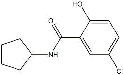 5-chloro-N-cyclopentyl-2-hydroxybenzamide Struktur