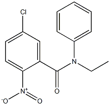 5-chloro-N-ethyl-2-nitro-N-phenylbenzamide Struktur