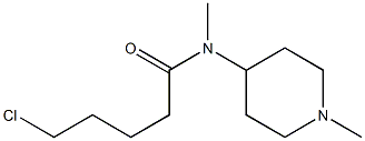 5-chloro-N-methyl-N-(1-methylpiperidin-4-yl)pentanamide Struktur