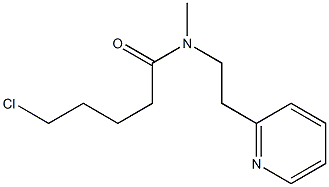 5-chloro-N-methyl-N-[2-(pyridin-2-yl)ethyl]pentanamide Struktur