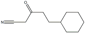 5-cyclohexyl-3-oxopentanenitrile Struktur