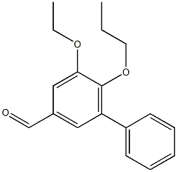 5-ethoxy-6-propoxy-1,1'-biphenyl-3-carbaldehyde Struktur