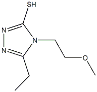 5-ethyl-4-(2-methoxyethyl)-4H-1,2,4-triazole-3-thiol Struktur