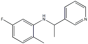 5-fluoro-2-methyl-N-[1-(pyridin-3-yl)ethyl]aniline Struktur