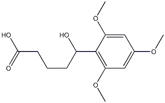 5-hydroxy-5-(2,4,6-trimethoxyphenyl)pentanoic acid Struktur