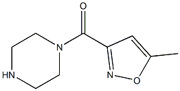 5-methyl-3-(piperazin-1-ylcarbonyl)-1,2-oxazole Struktur