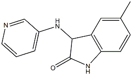 5-methyl-3-(pyridin-3-ylamino)-2,3-dihydro-1H-indol-2-one Struktur