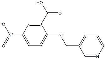 5-nitro-2-[(pyridin-3-ylmethyl)amino]benzoic acid Struktur