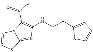 5-nitro-N-(2-thien-2-ylethyl)imidazo[2,1-b][1,3]thiazol-6-amine Struktur