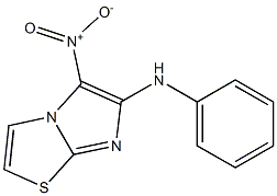 5-nitro-N-phenylimidazo[2,1-b][1,3]thiazol-6-amine Struktur