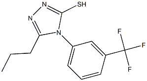 5-propyl-4-[3-(trifluoromethyl)phenyl]-4H-1,2,4-triazole-3-thiol Struktur