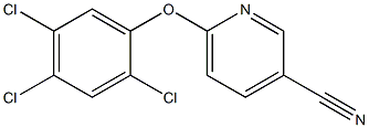 6-(2,4,5-trichlorophenoxy)pyridine-3-carbonitrile Struktur