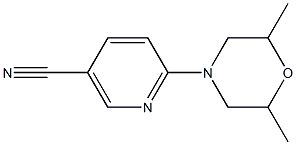 6-(2,6-dimethylmorpholin-4-yl)nicotinonitrile Struktur