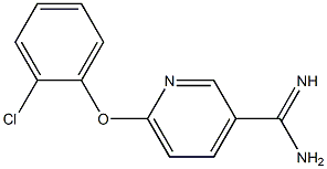 6-(2-chlorophenoxy)pyridine-3-carboximidamide Struktur