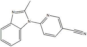 6-(2-methyl-1H-benzimidazol-1-yl)nicotinonitrile Struktur