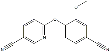 6-(4-cyano-2-methoxyphenoxy)nicotinonitrile Struktur