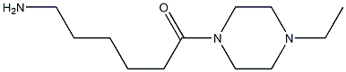 6-(4-ethylpiperazin-1-yl)-6-oxohexan-1-amine Struktur