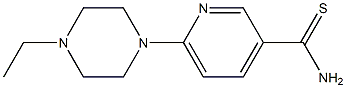 6-(4-ethylpiperazin-1-yl)pyridine-3-carbothioamide Struktur