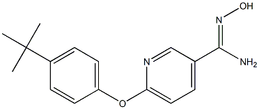 6-(4-tert-butylphenoxy)-N'-hydroxypyridine-3-carboximidamide Struktur