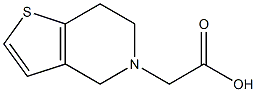 6,7-dihydrothieno[3,2-c]pyridin-5(4H)-ylacetic acid Struktur