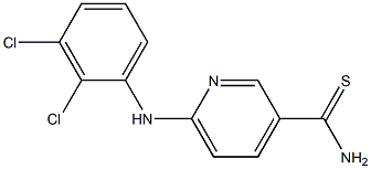 6-[(2,3-dichlorophenyl)amino]pyridine-3-carbothioamide Struktur