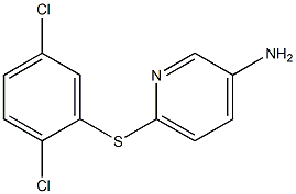 6-[(2,5-dichlorophenyl)sulfanyl]pyridin-3-amine Struktur