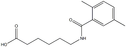 6-[(2,5-dimethylphenyl)formamido]hexanoic acid Struktur