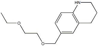 6-[(2-ethoxyethoxy)methyl]-1,2,3,4-tetrahydroquinoline Struktur