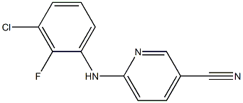 6-[(3-chloro-2-fluorophenyl)amino]pyridine-3-carbonitrile Struktur