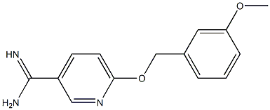 6-[(3-methoxybenzyl)oxy]pyridine-3-carboximidamide Struktur