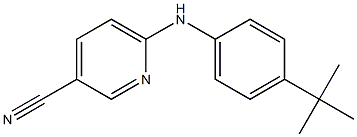 6-[(4-tert-butylphenyl)amino]pyridine-3-carbonitrile Struktur