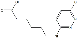 6-[(6-chloropyridazin-3-yl)amino]hexanoic acid Struktur