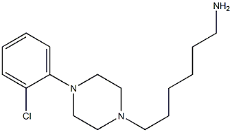 6-[4-(2-chlorophenyl)piperazin-1-yl]hexan-1-amine Struktur