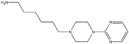 6-[4-(pyrimidin-2-yl)piperazin-1-yl]hexan-1-amine Struktur