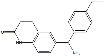 6-[amino(4-ethylphenyl)methyl]-1,2,3,4-tetrahydroquinolin-2-one Struktur