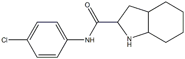 N-(4-chlorophenyl)-octahydro-1H-indole-2-carboxamide Struktur