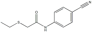 N-(4-cyanophenyl)-2-(ethylsulfanyl)acetamide Struktur