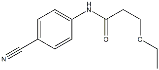 N-(4-cyanophenyl)-3-ethoxypropanamide Struktur