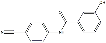 N-(4-cyanophenyl)-3-hydroxybenzamide Struktur