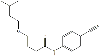 N-(4-cyanophenyl)-4-(3-methylbutoxy)butanamide Struktur