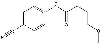 N-(4-cyanophenyl)-4-methoxybutanamide Struktur