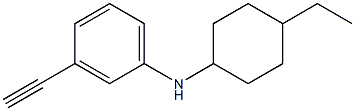 N-(4-ethylcyclohexyl)-3-ethynylaniline Struktur