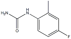 N-(4-fluoro-2-methylphenyl)urea Struktur