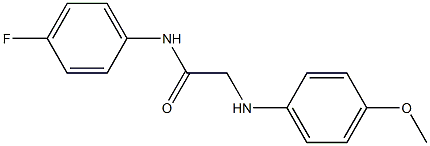 N-(4-fluorophenyl)-2-[(4-methoxyphenyl)amino]acetamide Struktur