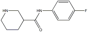 N-(4-fluorophenyl)piperidine-3-carboxamide Struktur