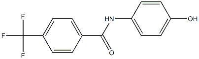 N-(4-hydroxyphenyl)-4-(trifluoromethyl)benzamide Struktur