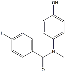 N-(4-hydroxyphenyl)-4-iodo-N-methylbenzamide Struktur