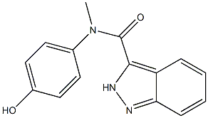 N-(4-hydroxyphenyl)-N-methyl-2H-indazole-3-carboxamide Struktur