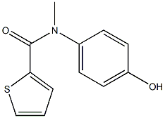 N-(4-hydroxyphenyl)-N-methylthiophene-2-carboxamide Struktur