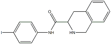 N-(4-iodophenyl)-1,2,3,4-tetrahydroisoquinoline-3-carboxamide Struktur